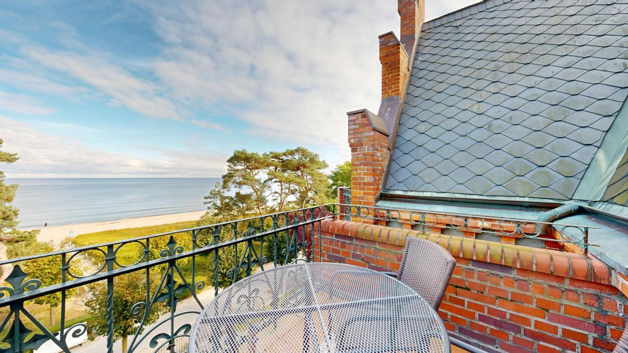 Fewo Direkt Am Strand Mit Meerblick Und Balkon,Villa Glueckspilz, בינץ מראה חיצוני תמונה