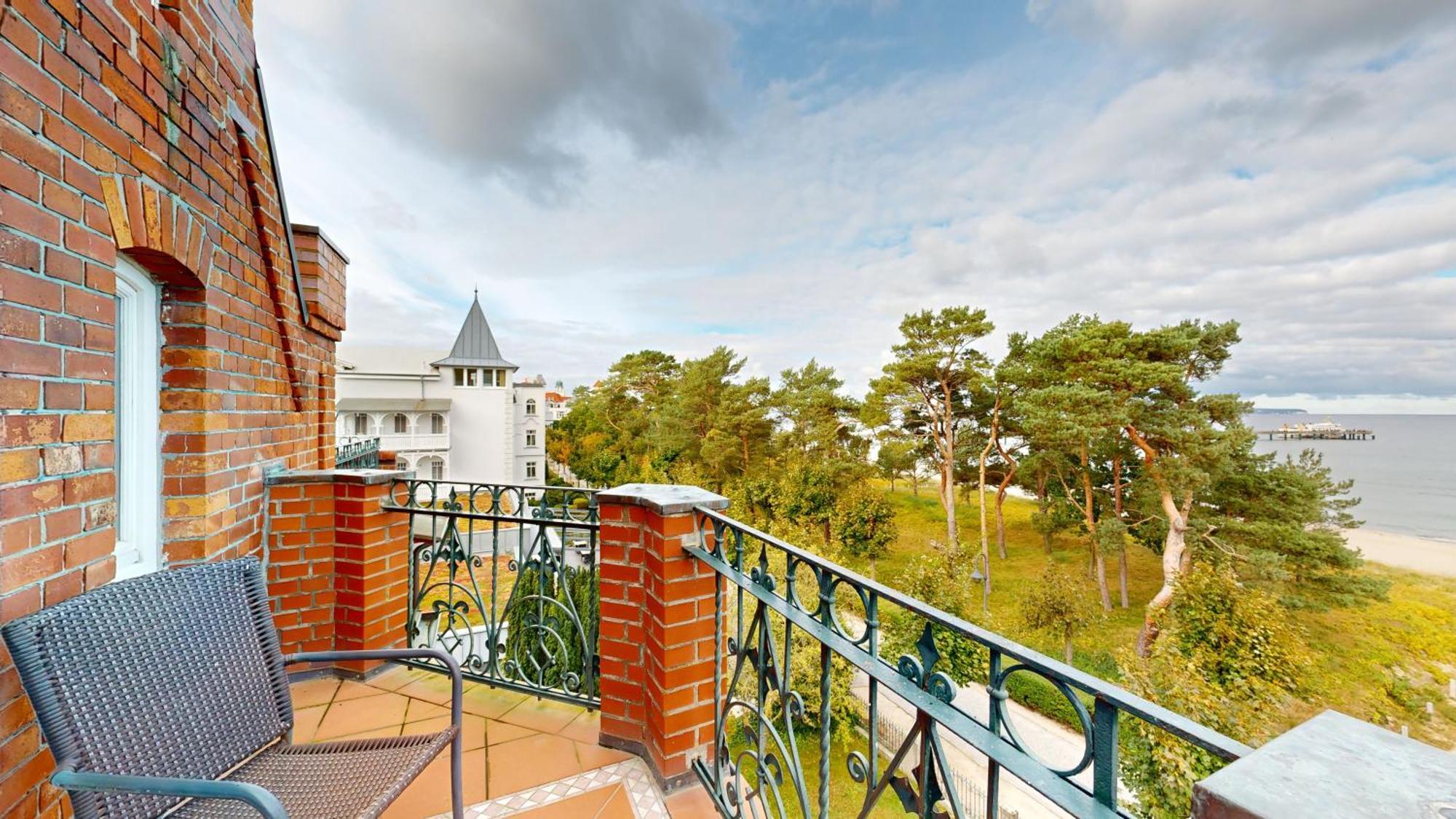 Fewo Direkt Am Strand Mit Meerblick Und Balkon,Villa Glueckspilz, בינץ מראה חיצוני תמונה