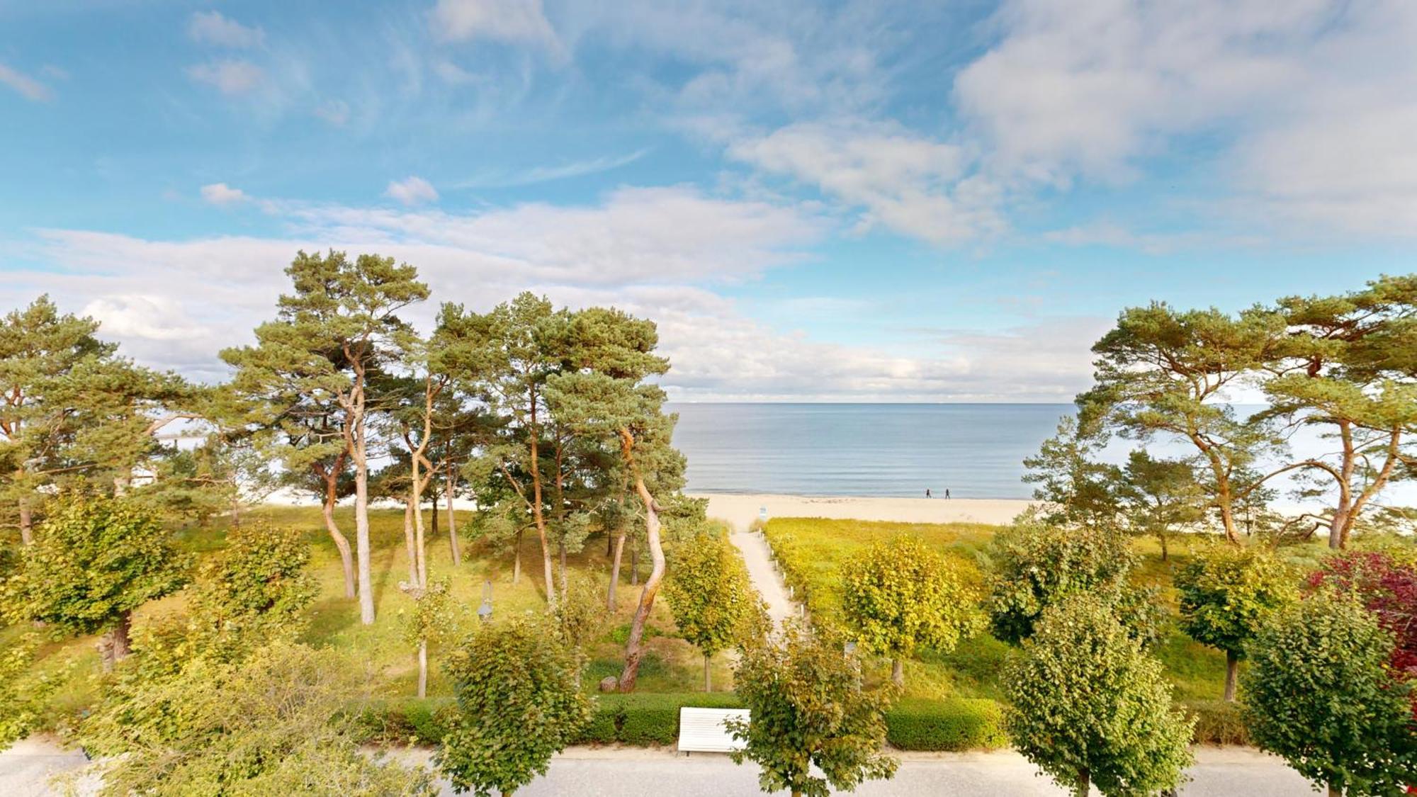 Fewo Direkt Am Strand Mit Meerblick Und Balkon,Villa Glueckspilz, בינץ מראה חיצוני תמונה